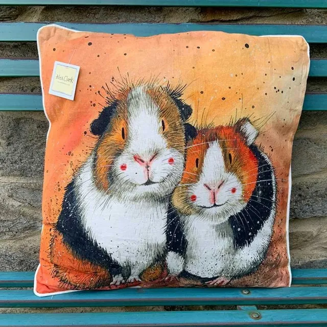 Alex Clark Art Sierkussen - Two Guineas ~ Cavias - 45 Cm X 45 Cm Design