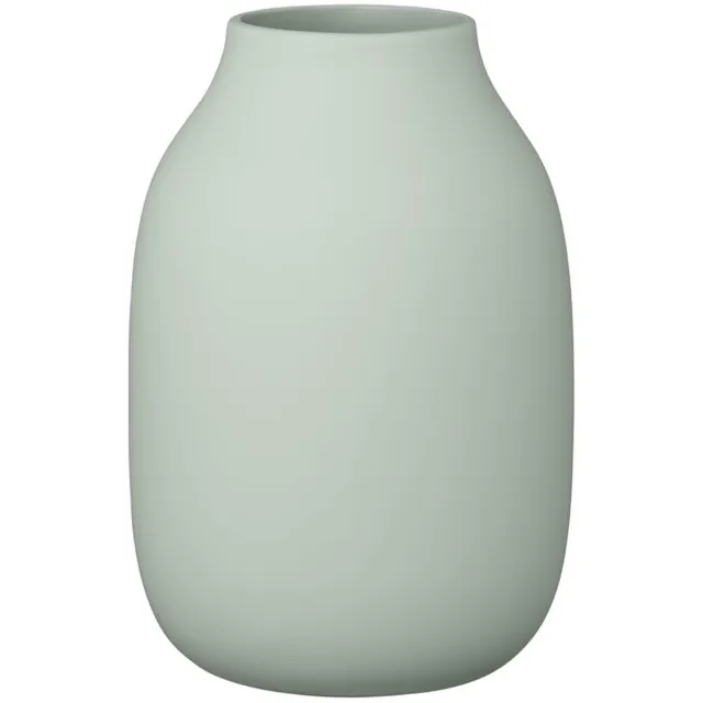Unyqoos Stijlvolle keramische bloemenvaas in zachte tint Desert Sage voor elk interieur, Woestijn Salie, 15cm