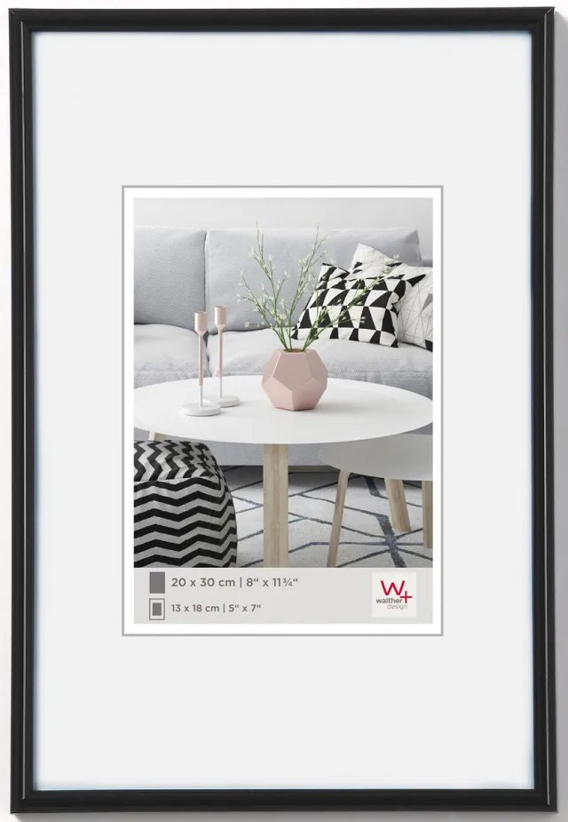 Walther Galeria - Kunststof lijst - Fotoformaat 60x90 cm - Zwart