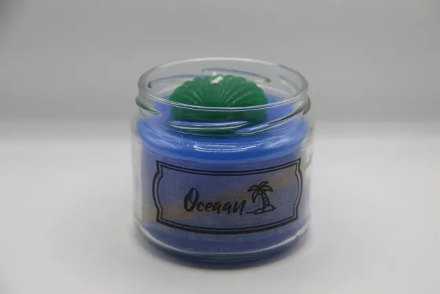 Small creations Kaars in pot. Oceaan. Oceaan geur Blauw