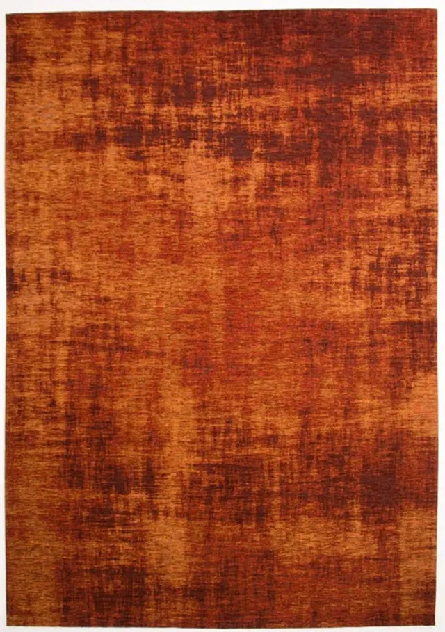 DÉJA Living Vloerkleed 80x150cm - Laagpolig Oranje Stof - Ruma