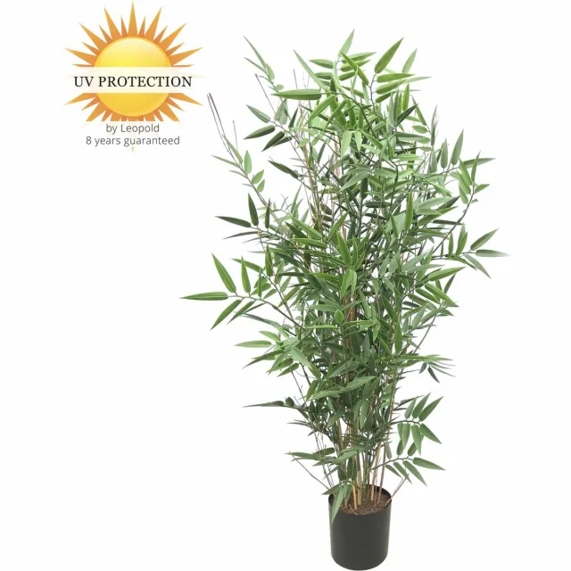LeopoldFlora Kunststof Bamboe plant 90 cm UV Groen