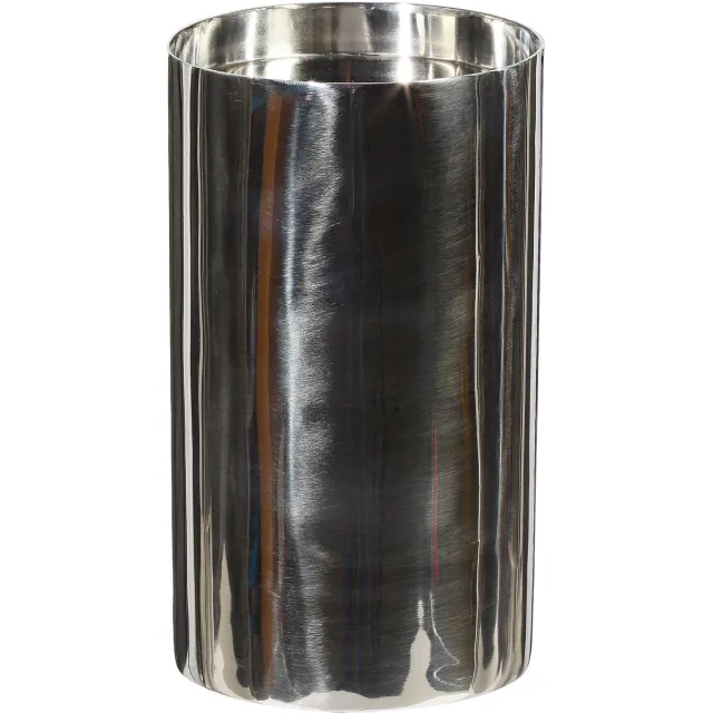 Gasper Creativ Home waxinelichthouder rvs Ø 9 cm hoogte 15 cm Zilver