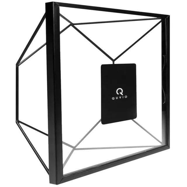 QUVIO Fotolijst - 6,5 x 15 x 15 cm - Hexagon - Zwart