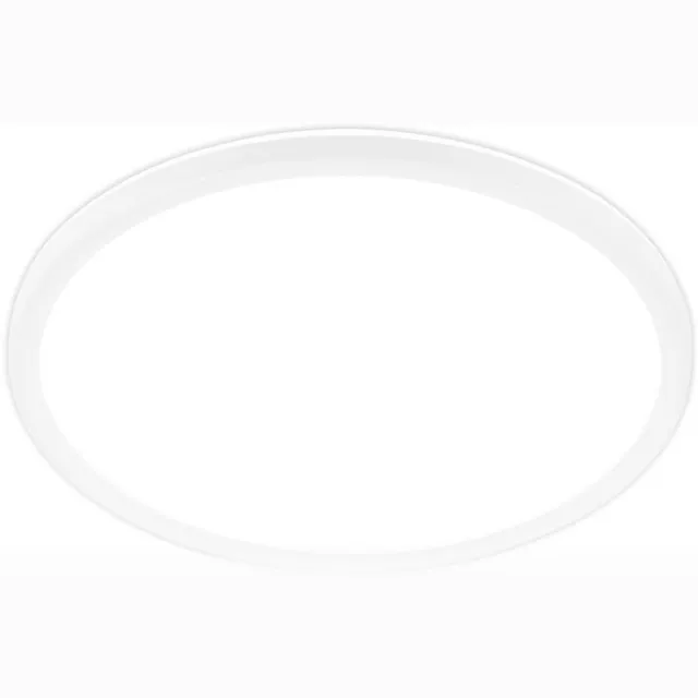B.K.Licht BRILONER Tava A - EEK A LED Plafonniére - plafondlamp met achtergrondverlichting - met indirect licht - 11W - 4.000 K - 2.400 Lm - Ø29 - wit Wit (rond)