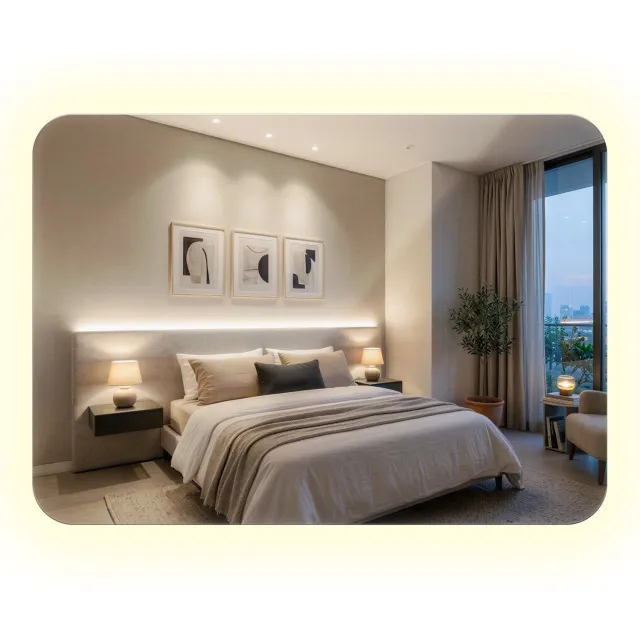 WallMuralia Rechthoekige wandspiegel met afgeronde hoeken - 50x70 cm - Neutraal LED licht - Badkamerspiegel met verlichting - Scandinavisch Spiegel - Toiletspiegel Met Licht Neutraal licht