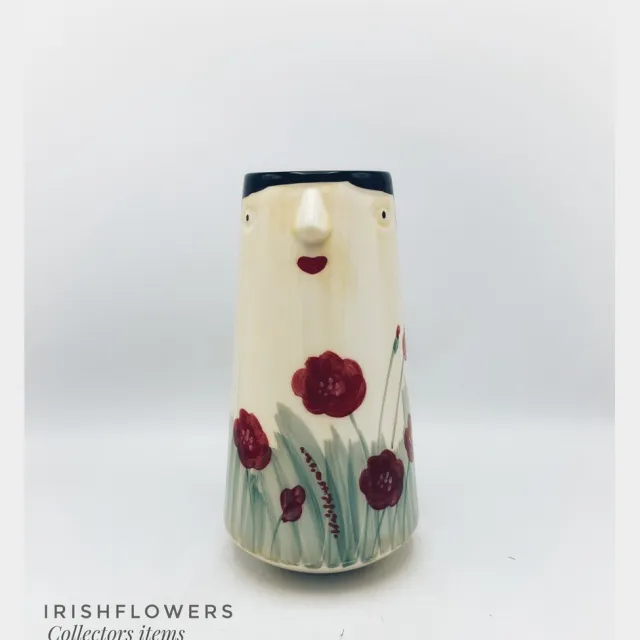 Irishflowers Vaas - Villa Pottery - Moederdag - Moederdag cadeautje - Decoratie - Bloempot - Porselein - Waterdicht - Woonaccessoires - Puppets 3B Groen
