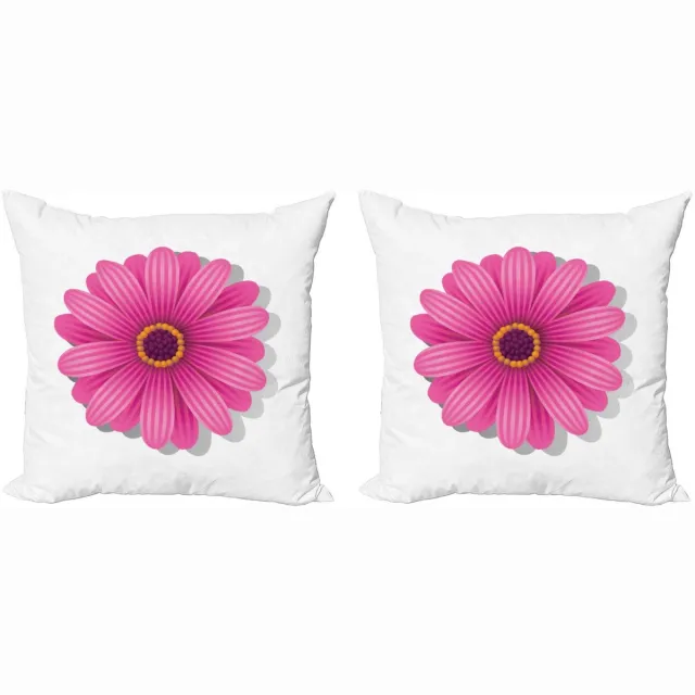 ABAKUHAUS Kussenhoezen Set 2×50×50 cm – Dubbelzijdig Multicolor Lila