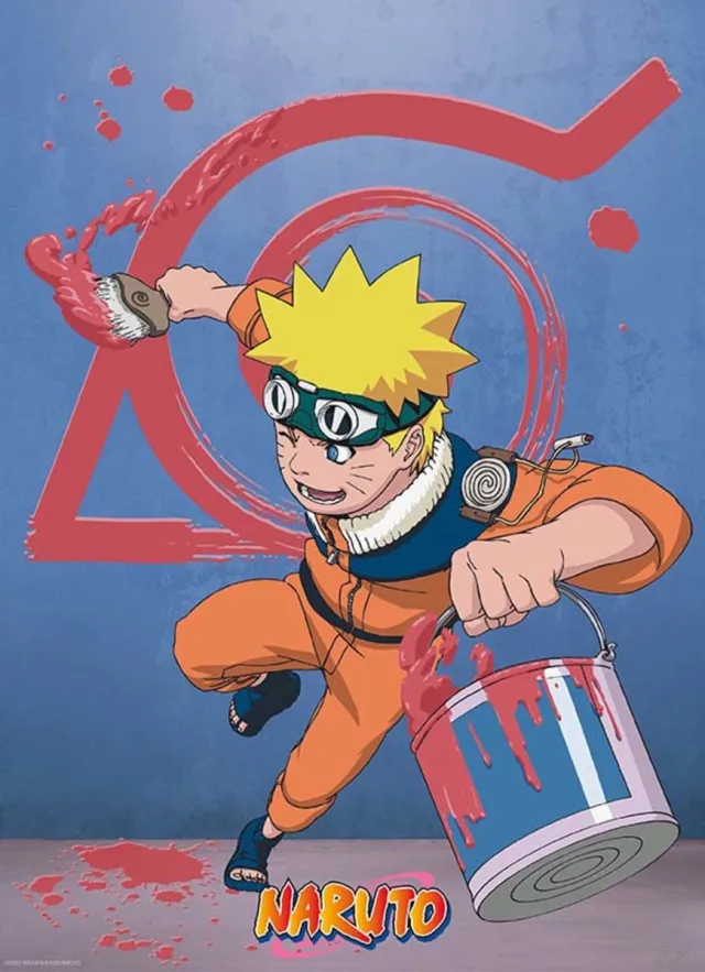 ABYSTYLE Poster Naruto - Naruto Konoha Emblem 38x52cm Divers