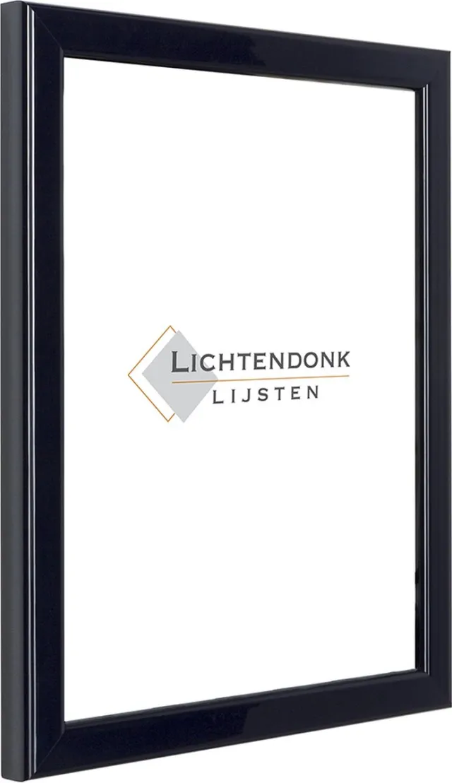 Lichtendonk Fotolijst - Donkerblauw - Hoogglans profiel - Fotomaat 13x19 - Ontspiegeld glas - Art.nr. 10204613191