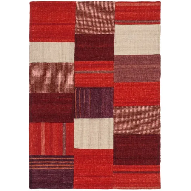 Dutch XXL Kelim Vloerkleed | Tapijt | Radical | Patchwork | Rood/Multi | 80x150 cm Rood / Multi