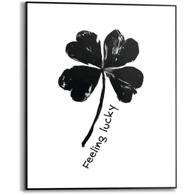 Schilderij Feeling Lucky - 50 x 40 - Hout - REINDERS