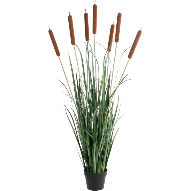 Beliani BULRUSH - Kunstplant in pot - Groen - 135 cm - Plastic