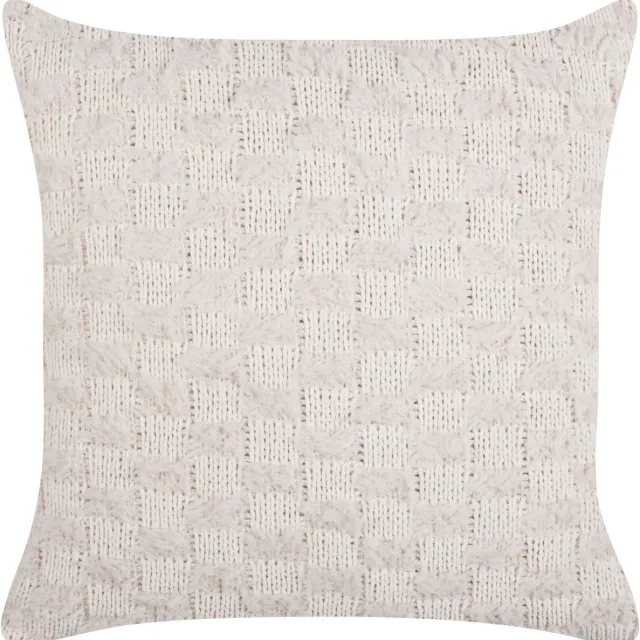 Beliani BASALIM - Sierkussen - Beige - 45 x 45 cm - Polyester