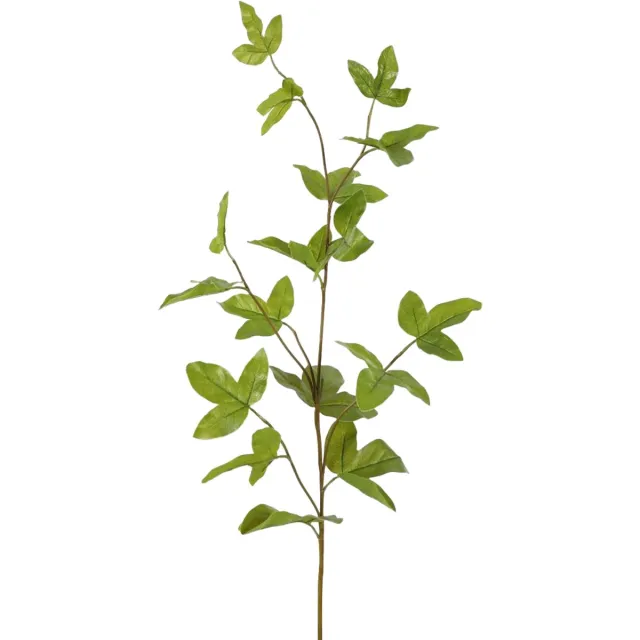 Viv! Home Luxuries Passiebloem bladtak - zijden bloem - groen - 98cm