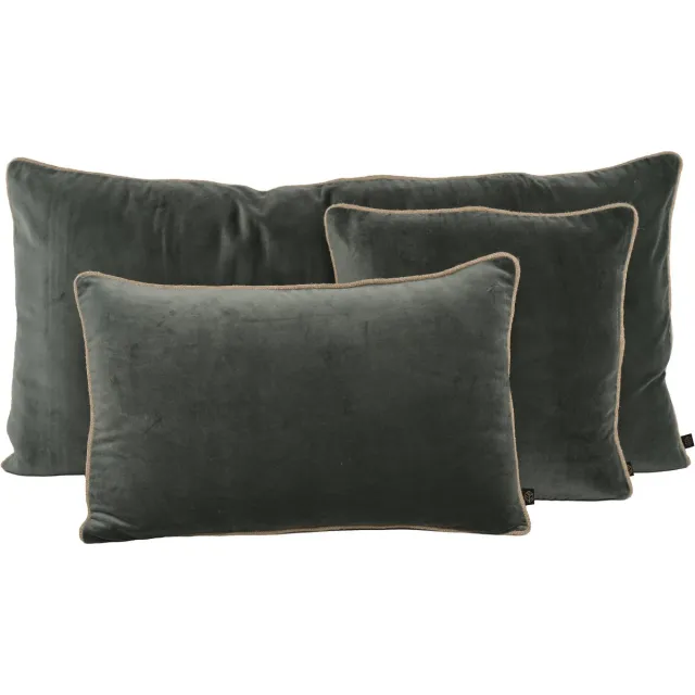 Haomy New Delhi kussen fluweel pigeon 55x110 cm Groen-pigeon