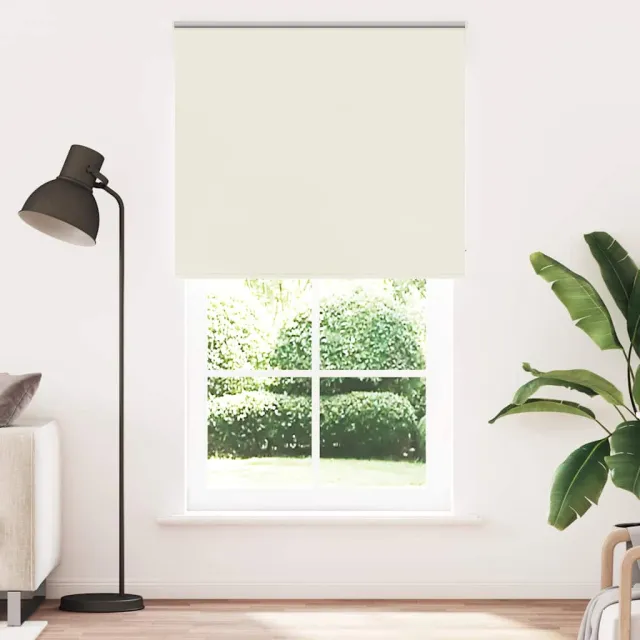 vidaXL Rolgordijn verduisterend 120x230 cm stofbreedte 116,6 cm Wit
