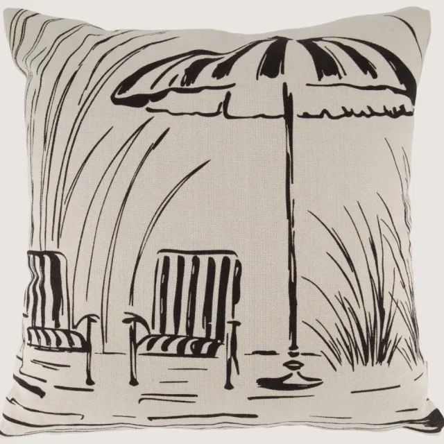 Zusss Sunshine sierkussen, 45x45 cm Wit