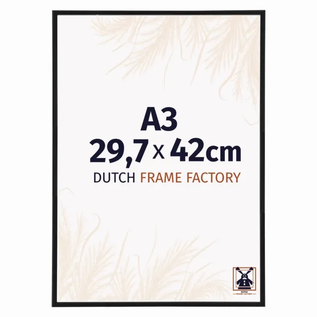 Dutch Frame Factory Fotolijst A3 29,7x42 cm - Kunststof - Zwart Mat - Angers