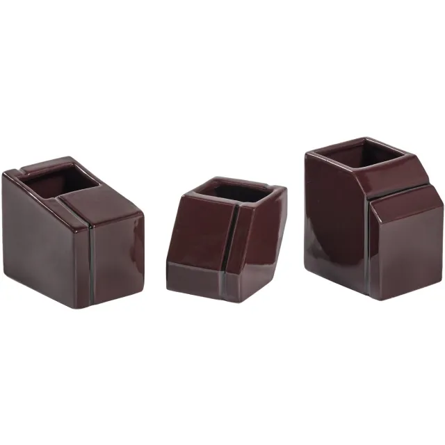 Serax Silos Mini Vaas Set Van 3 Burgundy Rood