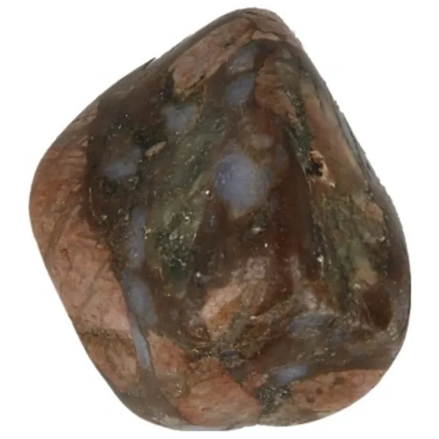 Ruben Robijn Que Sera 1 st. trommelsteen (blauwe Rhyoliet) (mt3) 2-3 cm Bonte kleuren