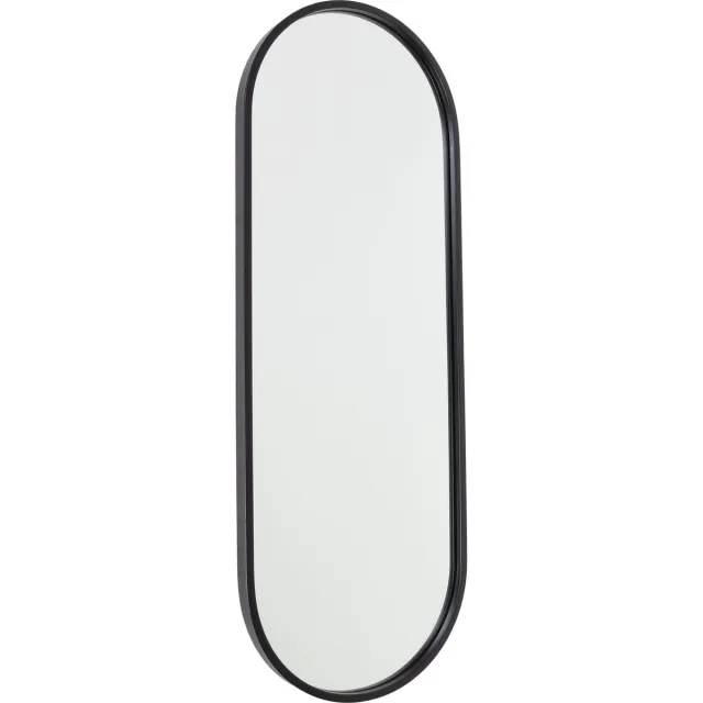 Fragix Boston Spiegel Ovaal - Zwart - 80x30