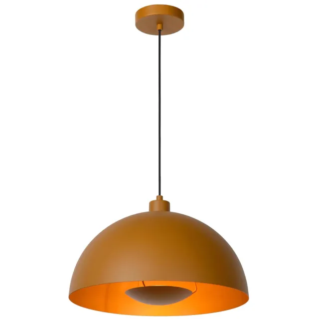 Lucide stalen dimbare hanglamp E27 Ø 40 cm - okergeel