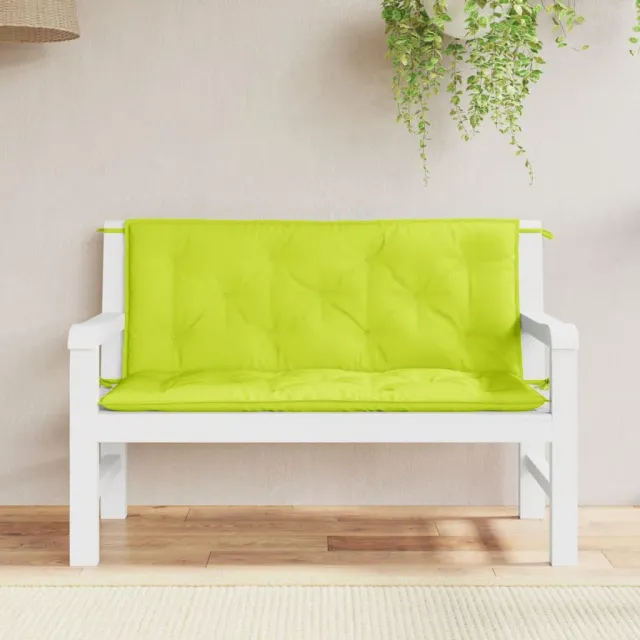 vidaXL Tuinbankkussens 2 st 120x50x7 cm oxford stof heldergroen