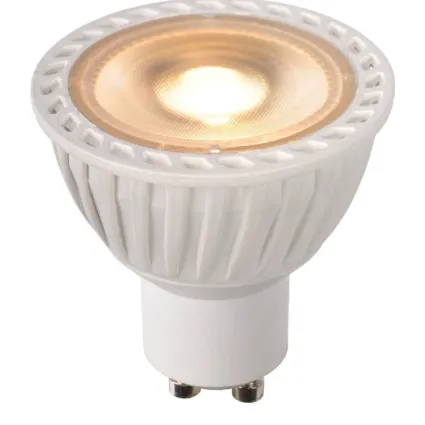 Lucide MR16 - Led lamp - Ø 5 cm - LED Dim to warm - GU10 - 1x5W 2200K/3000K - Wit