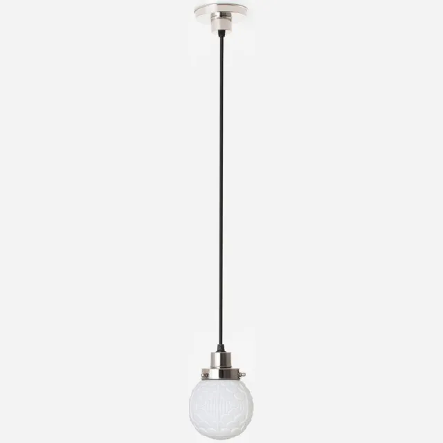 Coloured by Art Hanglamp aan snoer Arcade 20's Nikkel - Art Deco Trade