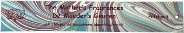 De Moeder's Geuren Wierook Patchouli - Mira Wierook - 24 korte wierook stokjes paars