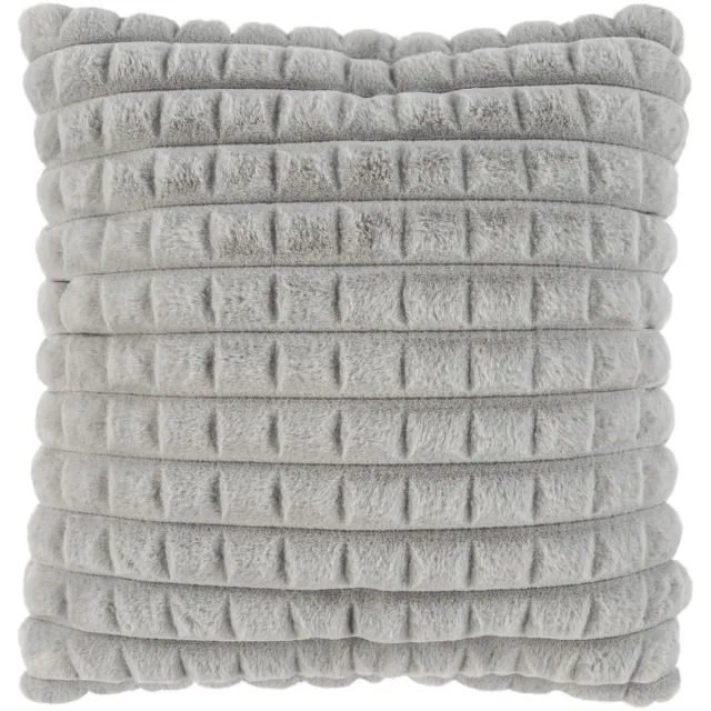 Padiro sierkussen - 45 x 45 cm - Zilverkleurig - Reliëfstructuur - Polyester