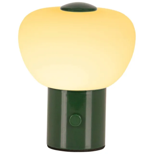 Lucide GUSTAV - Oplaadbare Tafellamp - Accu/Batterij - Ø 8 cm - LED Dimb. - 1x0,8W 2700K - Groen | Essential