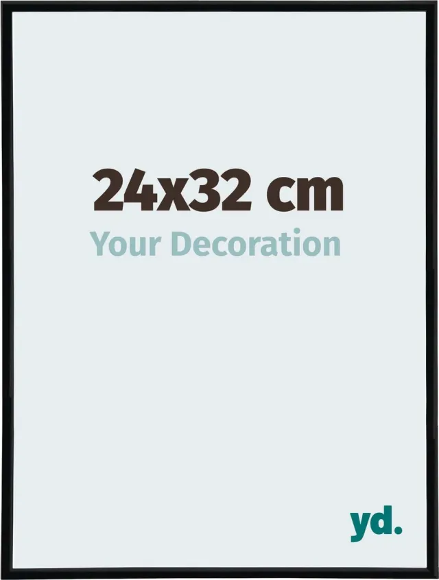yd. Your Decoration - Fotolijst 24x32 cm - Kunststof - Zwart Hoogglans - Annecy