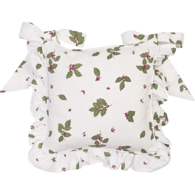 Clayre & Eef HOL25 - Kussenhoes - 40 x 40 cm - katoen - groen