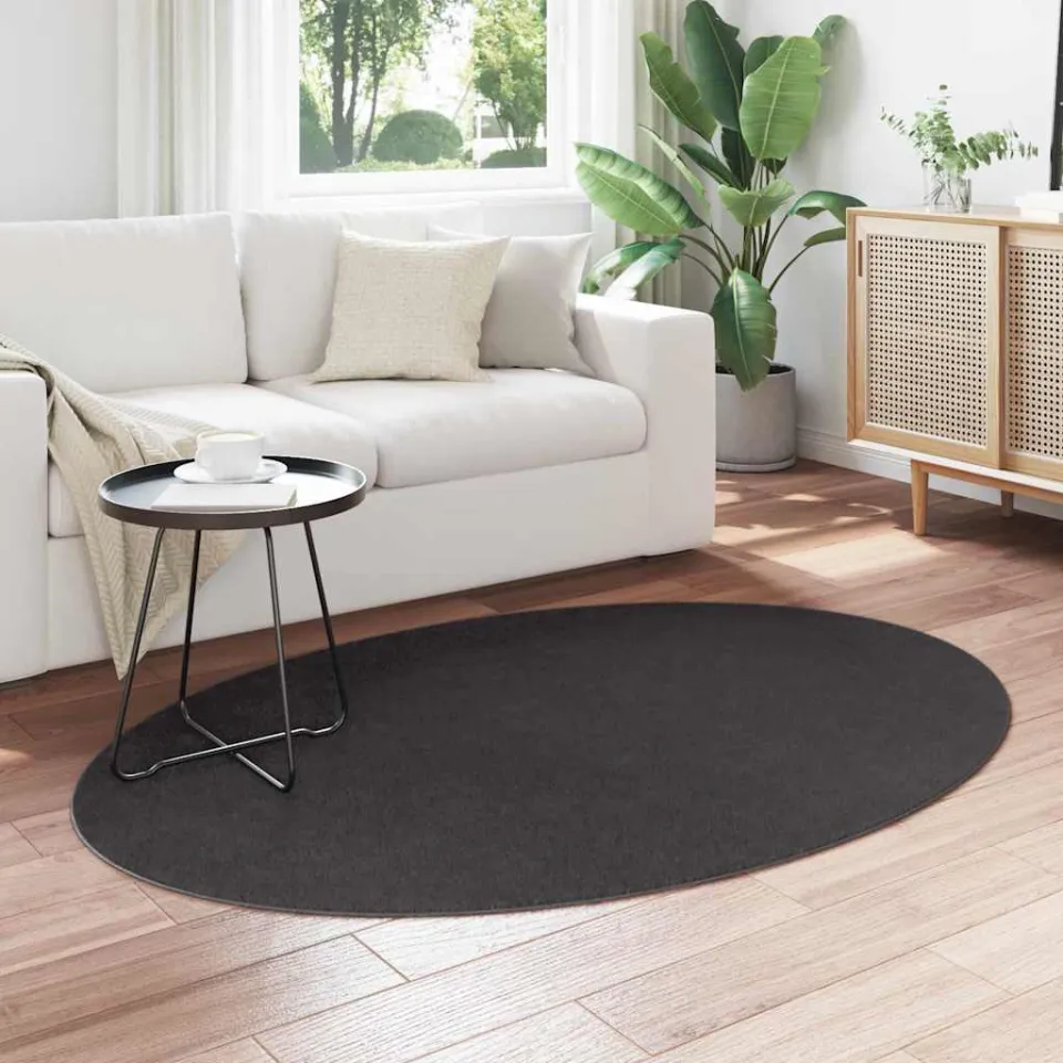 vidaXL Tapijt HUARTE Antraciet 120 x 170 cm 100% Polyester, foto 3