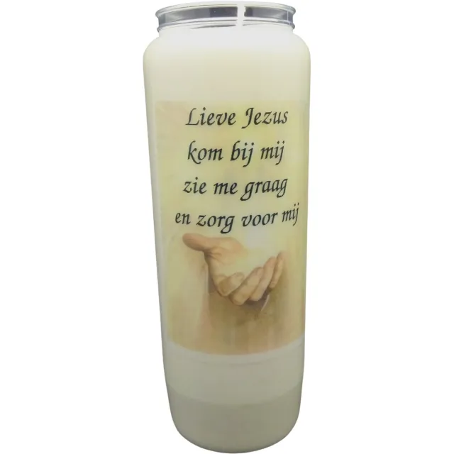 Spaas Noveenkaars Spreuk 006 - 9 dagen brander (5 stuks) wit