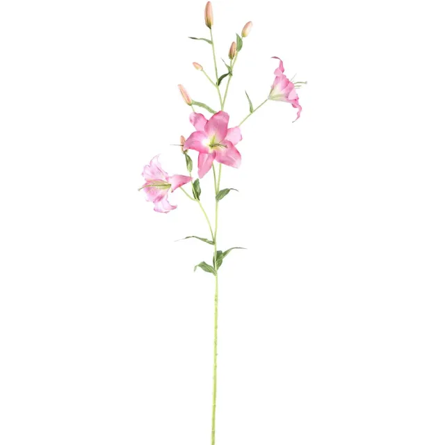 PTMD Kunstbloem Lily - 61x48x132 cm - Plastic - Wit