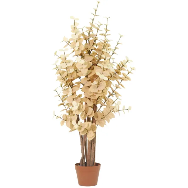 Trendyplants Kunst Eucalyptus Yellow - Eucalyptusboom - Kunstplant - Hoogte 125cm - Potmaat Ø18cm Groen