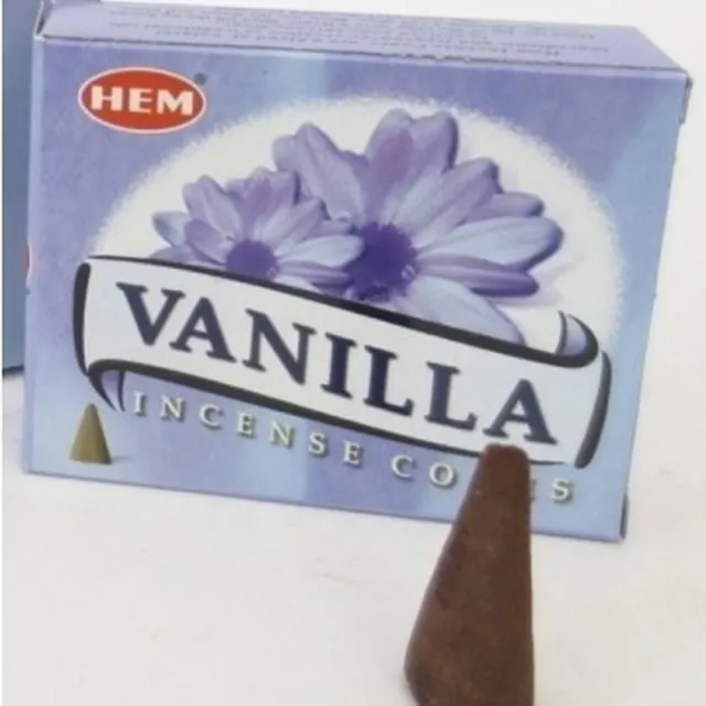 HEM Wierook kegeltjes - Vanille - 20x kegels - ontspannend - kalmerend Multi