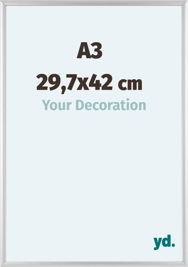 yd. Your Decoration - Fotolijst A3 29,7x42 cm - Aluminium - Zilver Mat - Aurora
