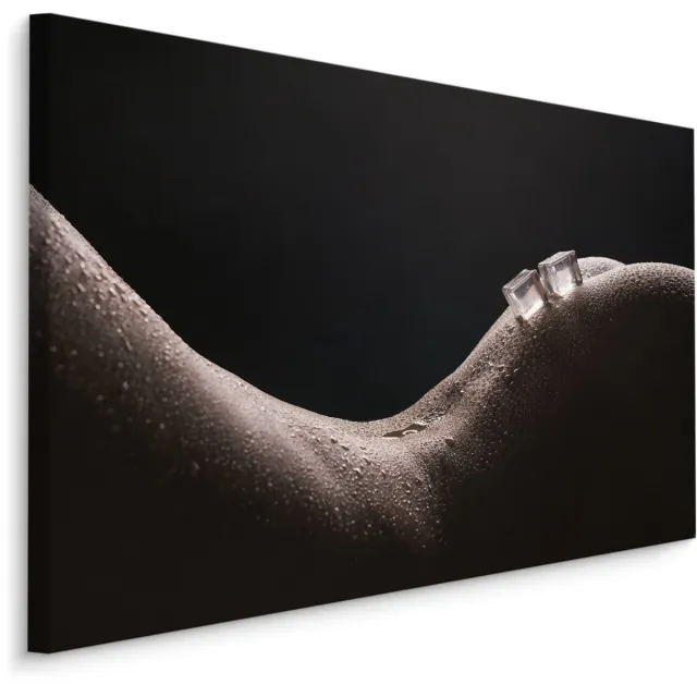 karo-art Schilderij - Smeltend ijs, premium print Multikleur