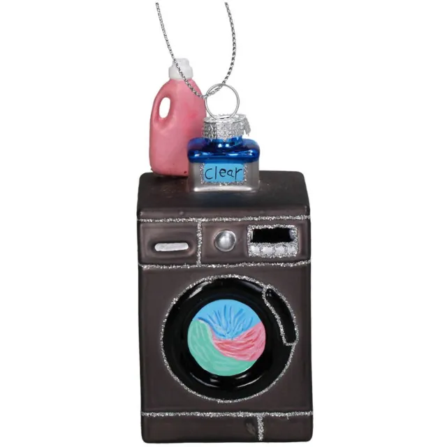 HD Collection Glazen kerstornament kerst hanger wasmachine 10 cm