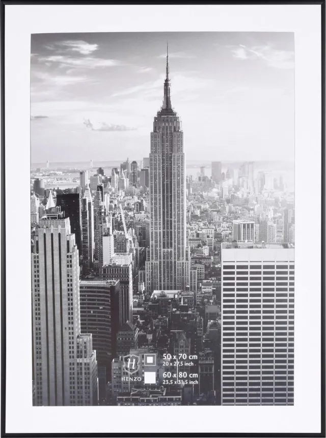 Henzo Fotolijst - Henzo - Manhattan - Fotomaat 60x80 cm - Zwart