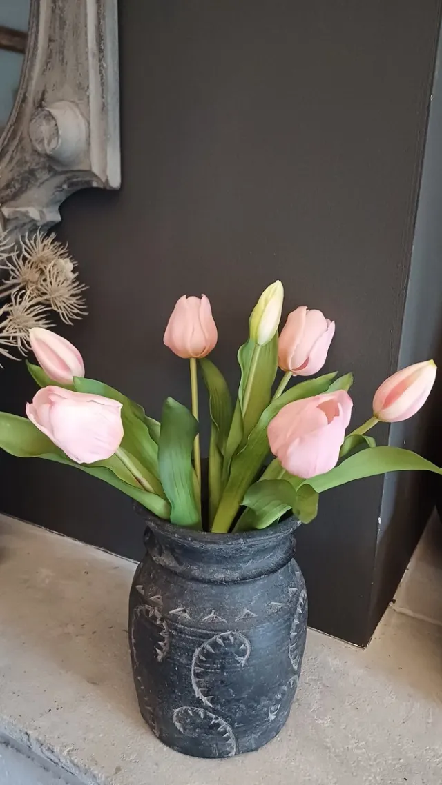 Exner tulpen bos roze net echt mooie kwaliteit 7 stuks in bos