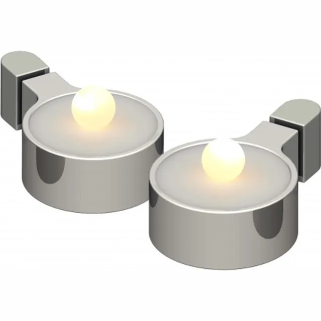 Sirius Home Amalia Tealight LED - chroom - 2 stuks