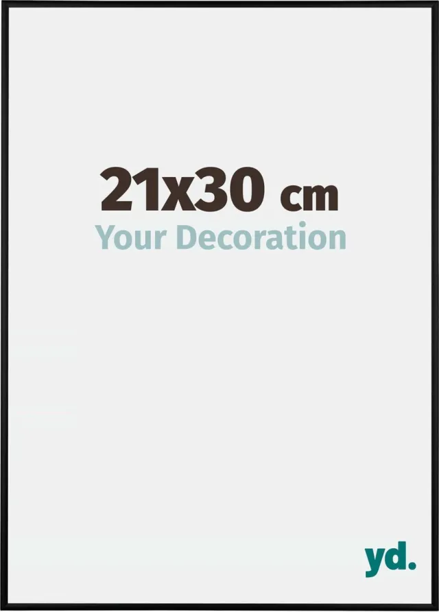 yd. Your Decoration - Fotolijst 21x30 cm - Aluminium - Zwart Mat - Kent
