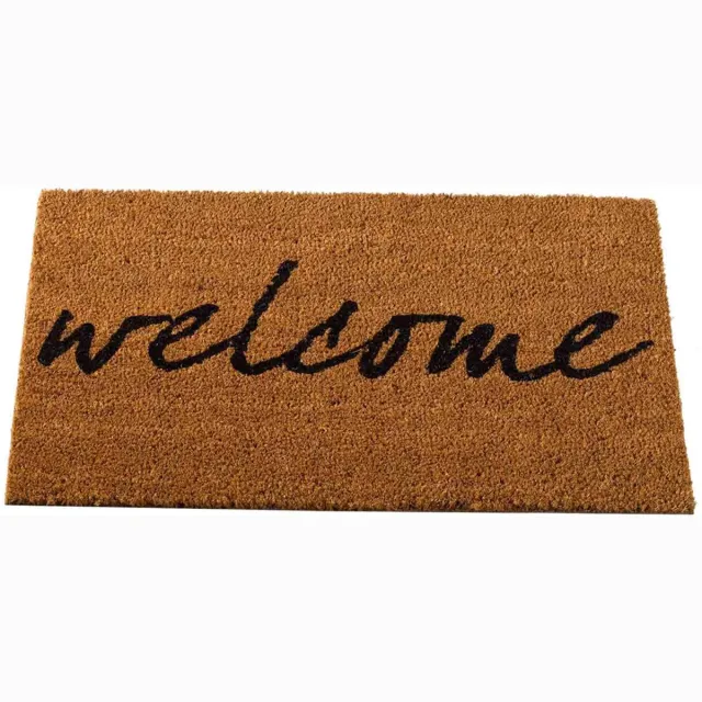 Smart Garden Products Deurmat Kokos Welcome - 45 x 75 cm Bruin, zwart
