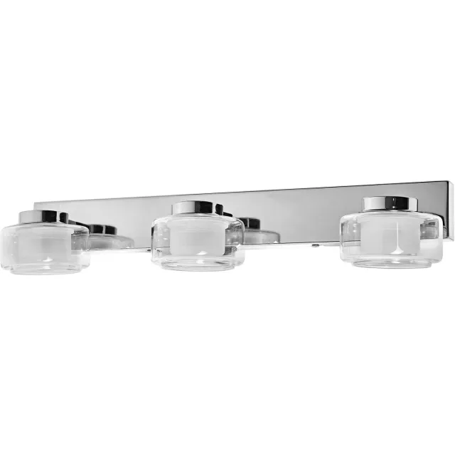 Osram ORBIS Flame wand- en plafondlamp met LED, chroom, 16,5W, 1050lm, 3000/4000K, kleurtemperatuur instelbaar via wandschakelaar (koud wit/warm wit), IP44 bescherming tegen vreemde voorwerpen en spatwater