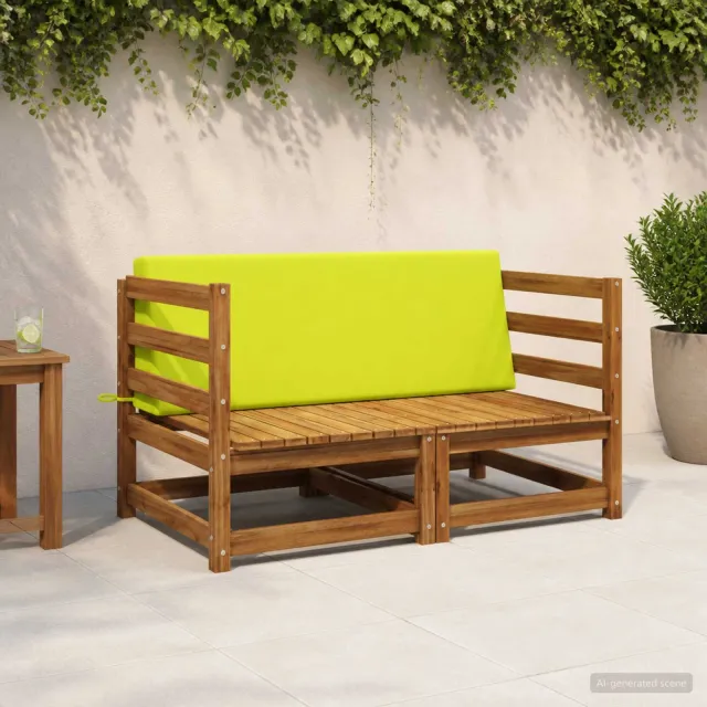 vidaXL Rugkussen SOEST 100% Polyester Heldergroen 120 x 20 x 40 cm
